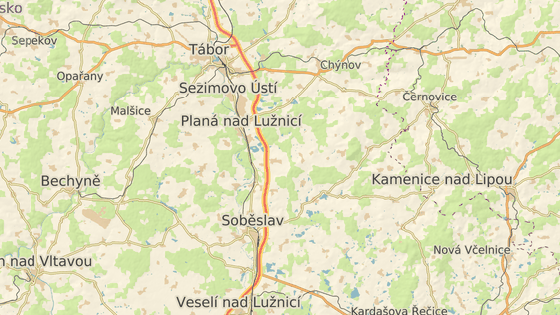 Nehoda se stala mezi Soběslaví a Planou nad Lužnicí.