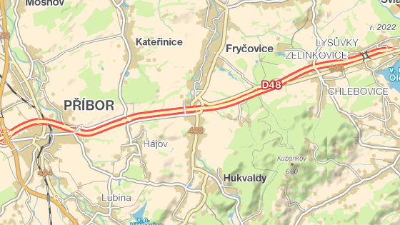 Na Fr�decko-M�stecku narazila dod�vka do kamionu. Nehoda zastavila provoz na D48.