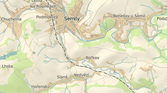 Nehoda se stala u Bořkova na Semilsku.