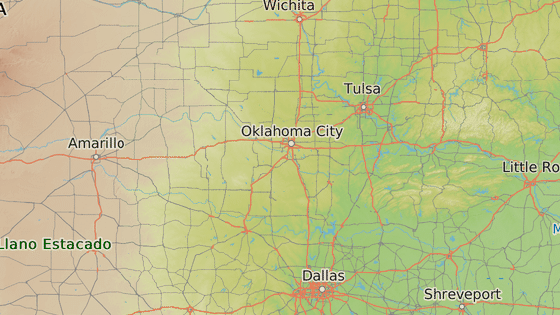 Město Pauls Valley, necelých 100 km jižně od Oklahoma City Město Pauls Valley, necelých 100 km jižně od Oklahoma City