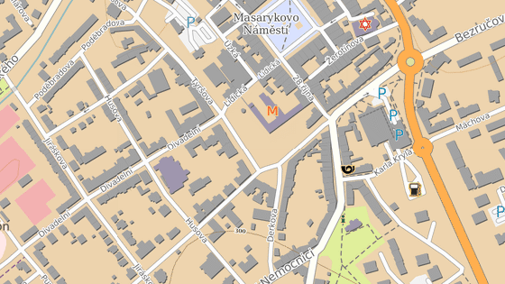 Restaurace Nové slunce a současně budoucí městský kuturní dům stojí v Husově ulici. Restaurace Nové slunce a současně budoucí městský kuturní dům stojí v Husově ulici.