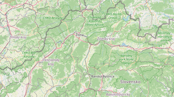 Blatnica (červeně), Necpaly (modře) Blatnica (červeně), Necpaly (modře)