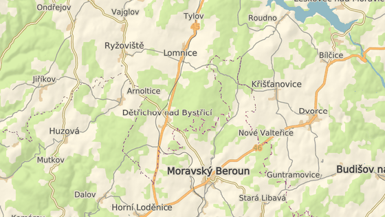 Vlak vykolejil nedaleko Moravskho Beroun v Dtichov nad Bystic.