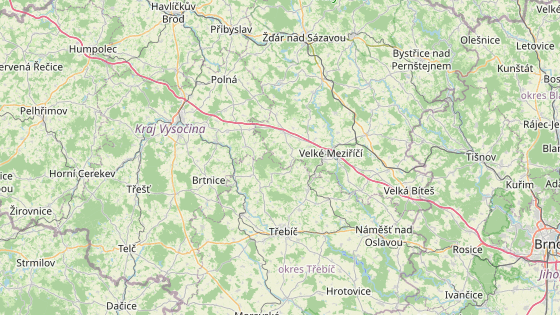 Kraj Vyso�ina v leto�n�m roce bude sou�asn� stav� obchvaty Za�ovic (�erven� zna�ka), Brtnice (modr�), Velk�ho Mezi���� (zelen�) a Slav�tic (�lut�).