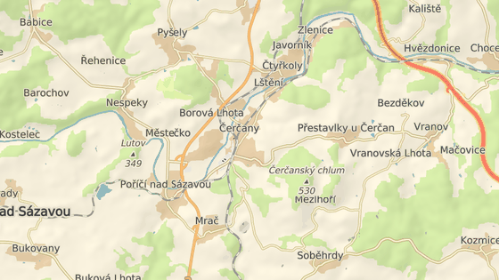 Nehoda se stala poblíž obce Čerčany. Nehoda se stala poblíž obce Čerčany.