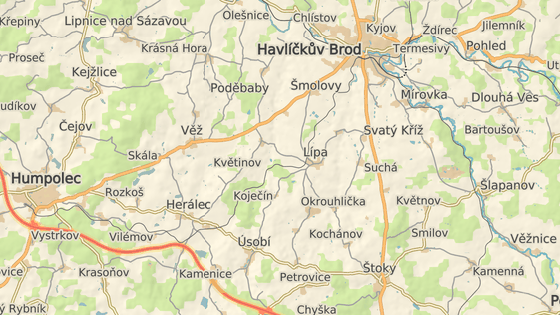 Rizikový úsek silnice I/38 u Svatého Kříže nedaleko Havlíčkova Brodu. Rizikový úsek silnice I/38 u Svatého Kříže nedaleko Havlíčkova Brodu.