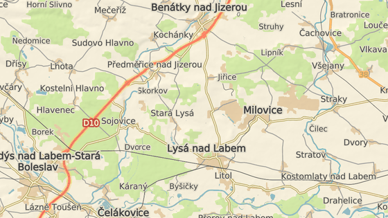 Nebezpečná zatáčka u Jiřic Nebezpečná zatáčka u Jiřic