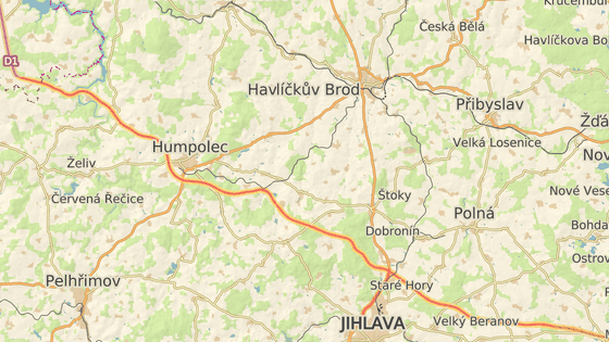 K nehoda došlo těsně za exitem na Větrný Jeníkov. D1 je zde uzavřená, objížďka vede přes Havlíčkův Brod.