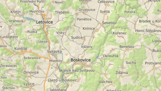 Nehoda se stala mezi Boskovicemi a Knnicemi na Blanensku.
