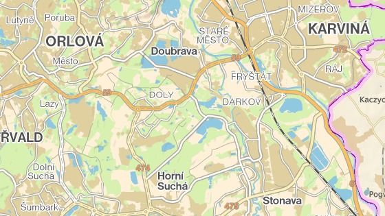 Šikmý kostel stojí v karvinské části Doly u silnice spojující Karvinou, Orlovou a Ostravu. Šikmý kostel stojí v karvinské části Doly u silnice spojující Karvinou, Orlovou a Ostravu.