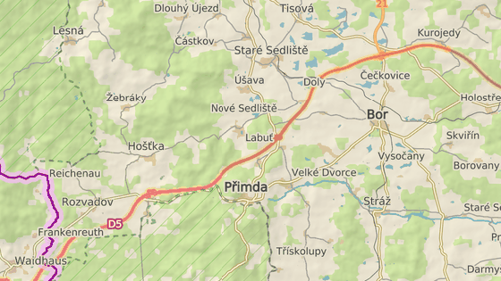 Nehoda se stala na 141. kilometru D5 ve smru na Prahu.