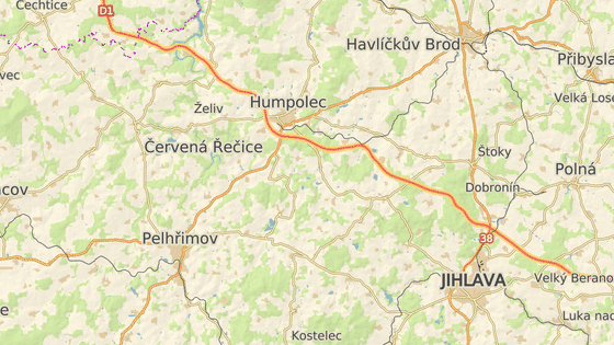 Prag'daki D1 otoyolu çöktü, Humpolec bir kamyon tarafından yıkıldı