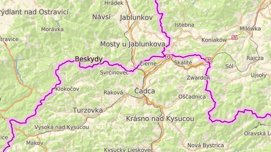 Obec Hrčava leží na česko-polsko-slovenské hranici.