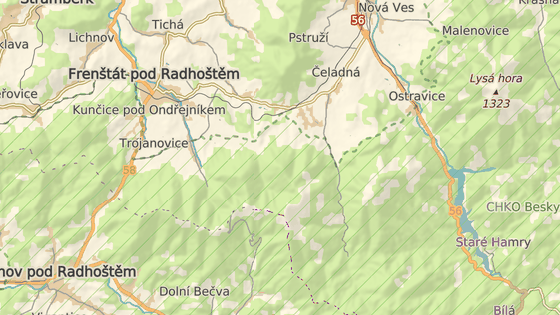 Hora Kněhyně ( 1 257 m n. m.) leží mezi Frenštátem pod Radhoštěm a Čeladnou. Hora Kněhyně ( 1 257 m n. m.) leží mezi Frenštátem pod Radhoštěm a Čeladnou.