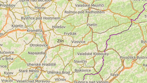 Mapa samosb�r� �esneku ve Zl�nsk�m kraji 2026