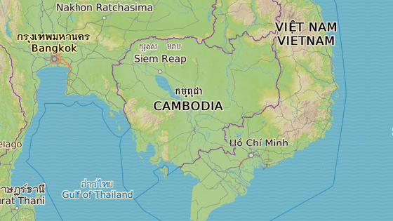 Kambodža leží mezi Thajskem a Vietnamem Kambodža leží mezi Thajskem a Vietnamem