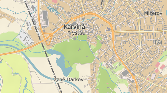 Jezero v Parku Boženy Němcové leží kousek od centra Karviné. Jezero v Parku Boženy Němcové leží kousek od centra Karviné.