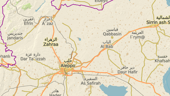 al-Bb se nachz severovchodn od Aleppa asi 30 kilometr od hranic s Tureckem