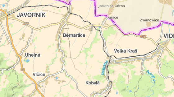Místo, kde má větrný park vzniknout. Místo, kde má větrný park vzniknout.