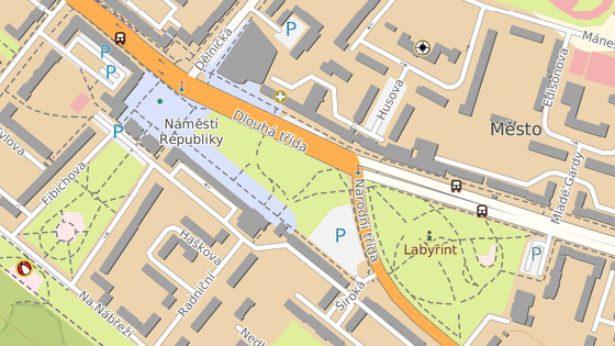 Nehoda se stala na k�i�ovatce Dlouh� t��dy a N�rodn� t��dy v centru Hav��ova.