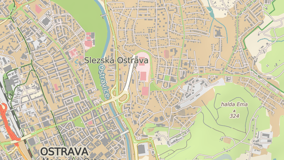 Bazaly leží ve slezské části Ostravy.