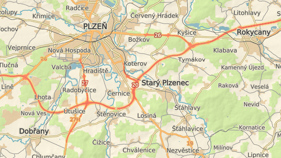 Nehoda se stala u Losin na Plzesku.
