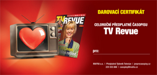 Valentnsk darovac certifikt TV Revue