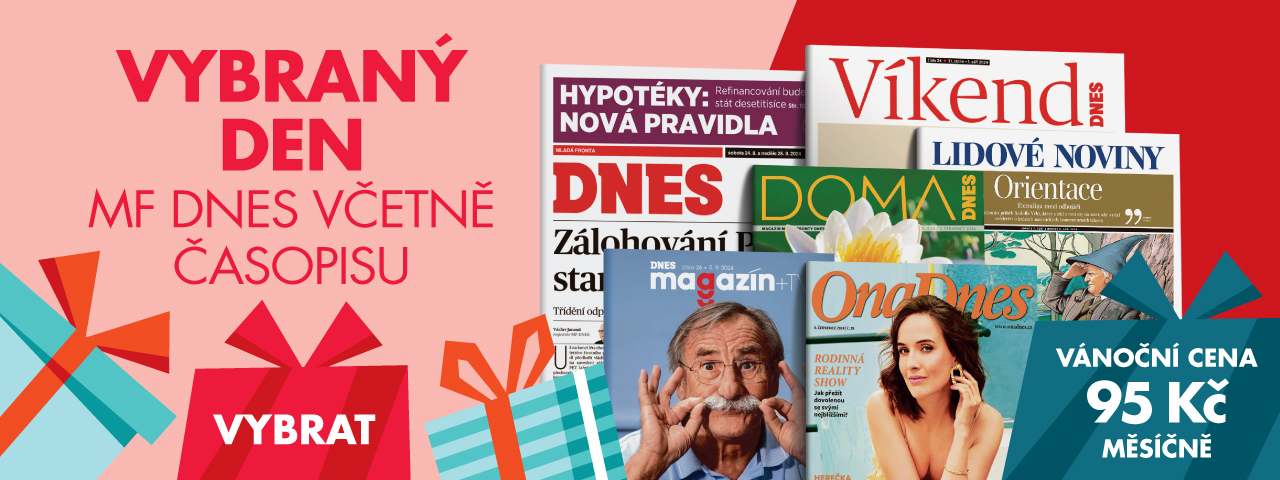 Pedplatn MF DNES jako drek: noviny dle vbru dn, kad den jin tematick asopis - cena 95 K / msc