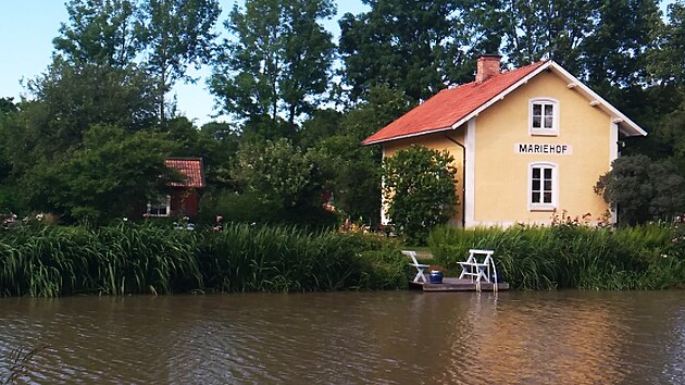 Jeden z domk u prplavu