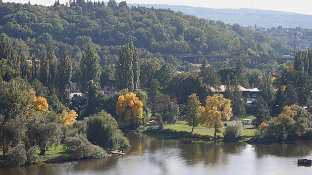 Barrandovské terasy - pohled na Vltavu