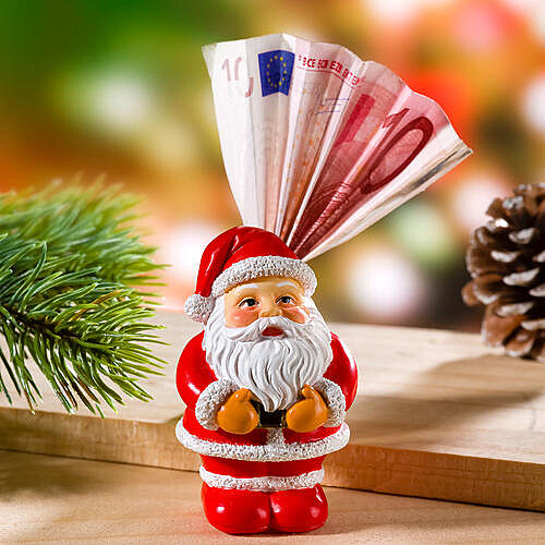 Pen�ze v hotovosti p�ijdou v�dycky vhod. T�m sp�, kdy� je p�inese Santa Claus. K tomu ��elu m� na z�dech extra otvor.