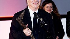 Herec Alan Rickman se svoji cenou za celoivotn dlo na filmovm festivalu Febiofest v Praze
