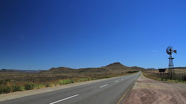 Hork a pust krajina v Karoo