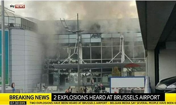 Expolze na bruselskm letiti
