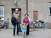 Pavel Švanda se ženou Blankou a vnukem