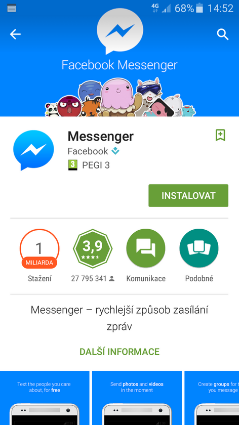 Aplikace Messenger
