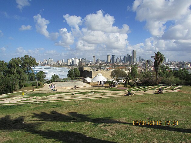 Pohled na Tel-Aviv z Jaffy
