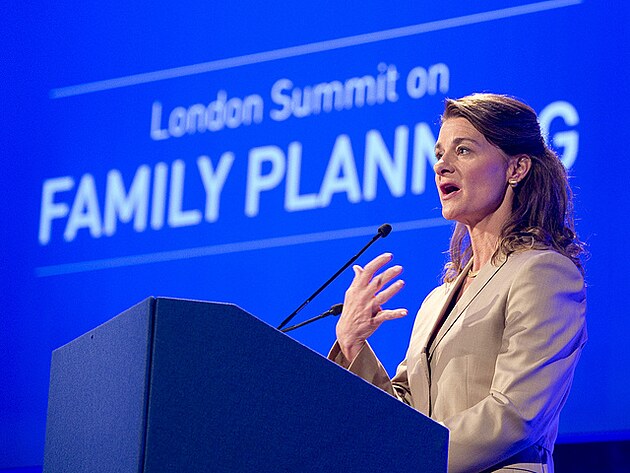 Melinda Gatesov chce redukovat populace s pomoc antikoncepce