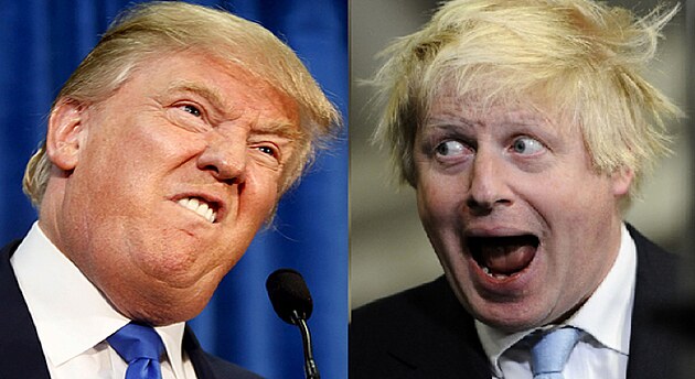 Johnson a Trump, svdn blondni
