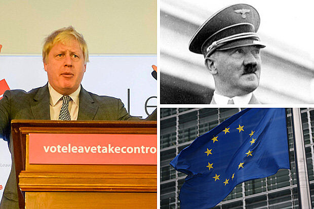 Projekt EU pirovnal Johnson k nacistickmu Nmecku