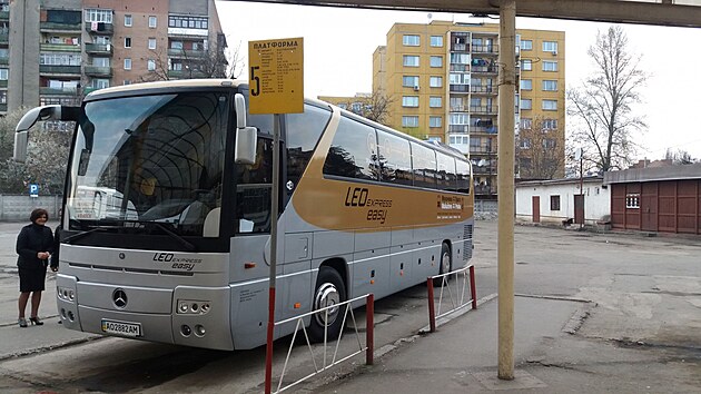 Zastvka autobusu Leo Express v Uhorod