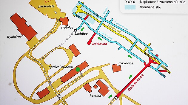 PL�NEK �TOLY - zelen�mi �ipkami vyzna�ena zp��stupn�n� trasa