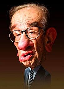Alan Greenspan - respektovan ekonom, kter sedl v ele FEDu pi finann krizi po pdu Lehman Brothers.
