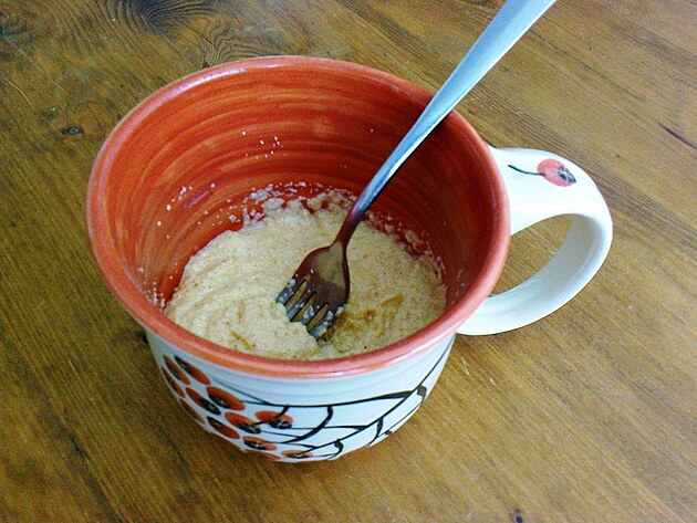 Takhle vypadala v�sledn� hmota na no�ky. 