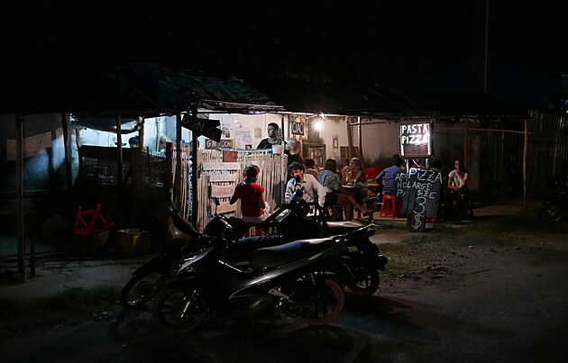 Kad veer se na nbe v Kampotu otevr pizzeria Ciao