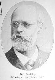 Centrista a pedk II. internacionly, je nezabrnila vypuknut vlench jatek odpadlk a zrdce Karl Kautsky (1854-1938)