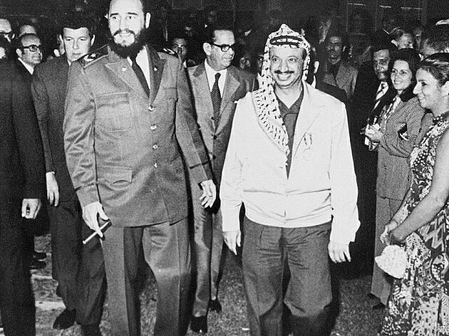 Fidel Castro, se svm oblbencem Arafatem