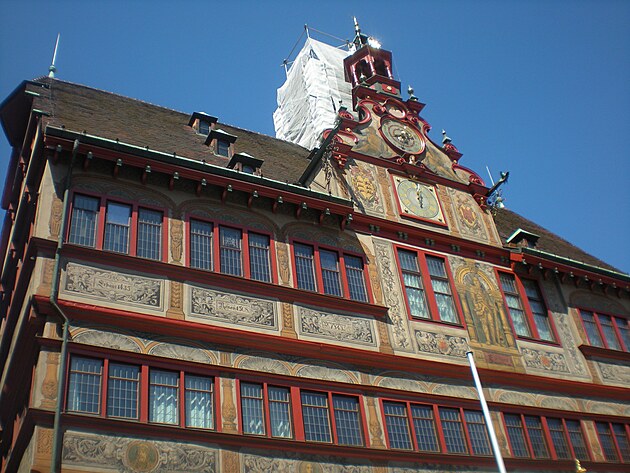 Detail radnice s v�i�kou se zvonkohrou