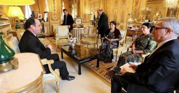 Nesrin Abdulla s prezidentem Hollande
