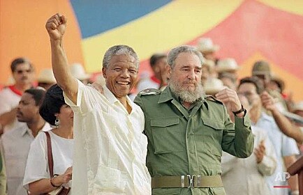 Fidel Castro a Nelson Mandela